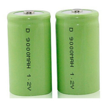 Ni-MH recarregável D 9000 2,4 V embalagem da bateria nimh